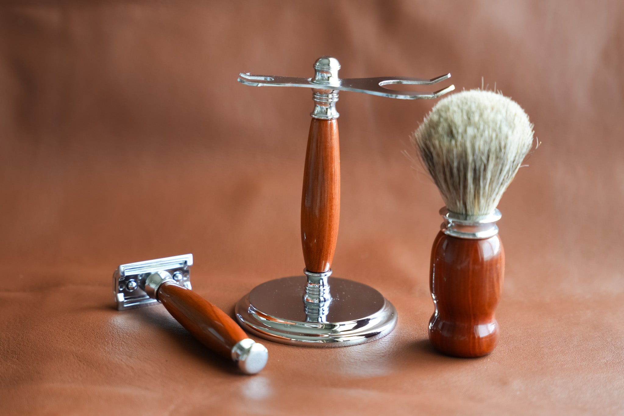 Rosewood Shaving Set